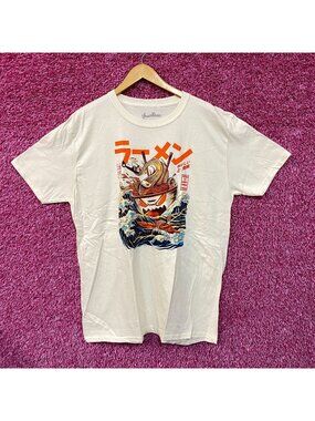 The Great Ramen Kaiju Monster Beige Tshirt size Extra Large